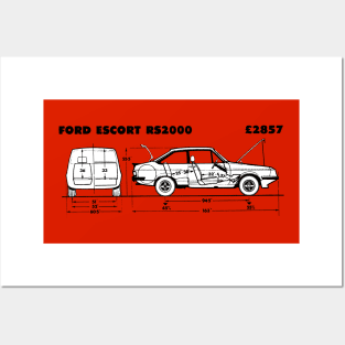 FORD ESCORT RS2000 - Road Test Data Posters and Art